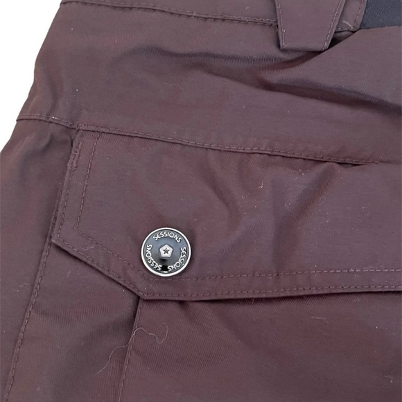 Sessions Ridge Series Snow Ski Snowboard Pants Cargo Brown - Size Small Woman’s - Picture 6 of 16